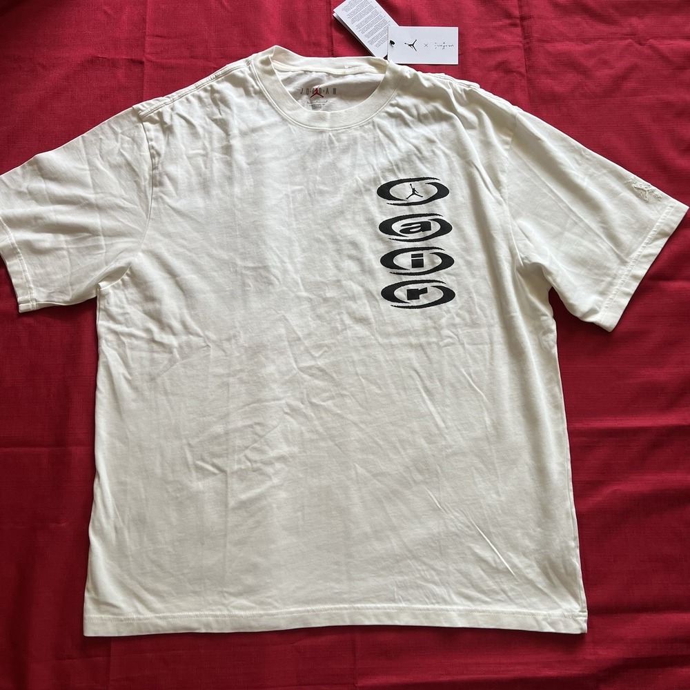 Nike Air Jordan x Travis Scott Cactus Jack Tee White Large DZ5514-133